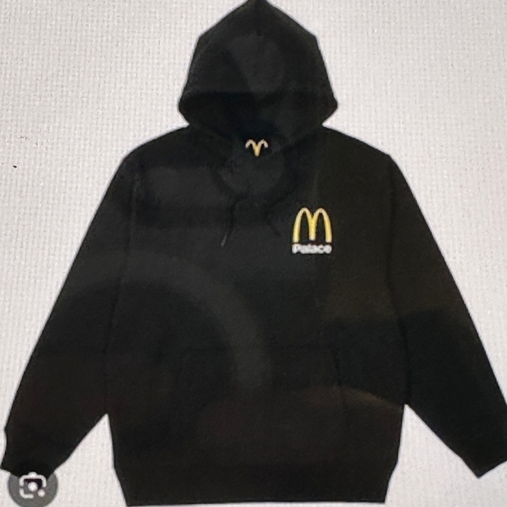 Palace McDonald’s Black Hoodie with Yellow Arches Logo​